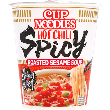 Nissin Soupe de nouilles Japonaises au piment fort épicé 66g