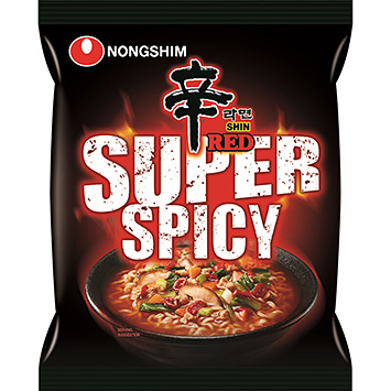 Nongshim Noodles super picante vermelho Shin 120g