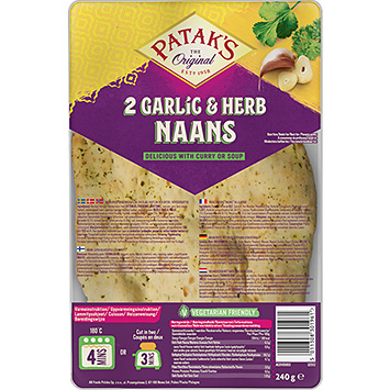 Patak's Naan garlic & coriander 240g