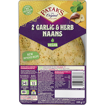 Patak's Naan garlic & coriander 240g