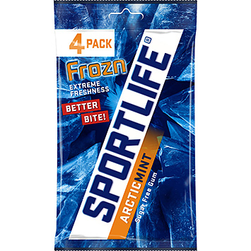 Sportlife Frozn arcticmint chicles sin azúcar pack 4 72g