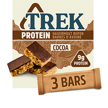 Trek Barres d'avoine protéinées cacao 150g