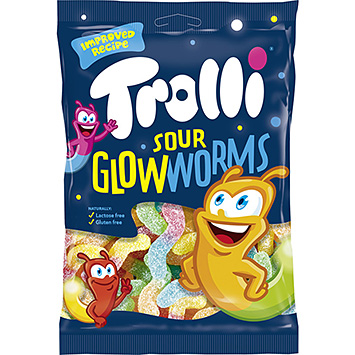 Trolli Sour glow worms 200g