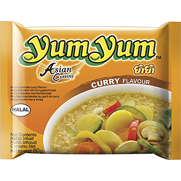 Yum Yum Fideos instantáneos con sabor a curry 60g