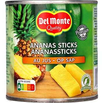 Del Monte Ananas stænger i juice 435g