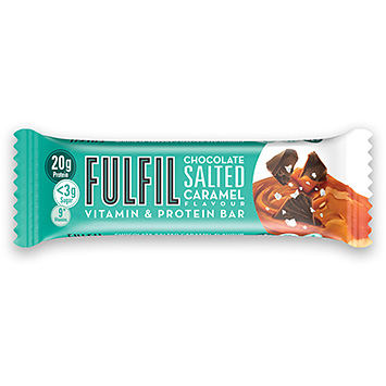 FulFil Barrita proteica de chocolate con caramelo salado 55g