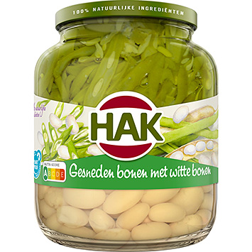 Hak Gesneden bonen met witte bonen 685g