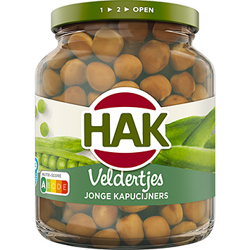 Hak Tiernos jardineros jóvenes guisantes grises 355g