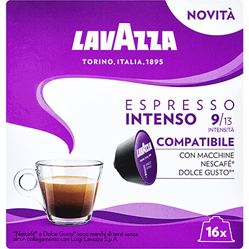 Lavazza Cápsulas de café expresso intenso dolce gusto 128g