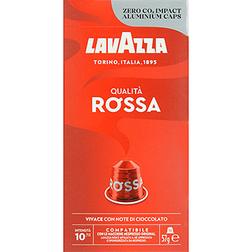 Lavazza Hochwertige rote Kaffeekapseln 57g