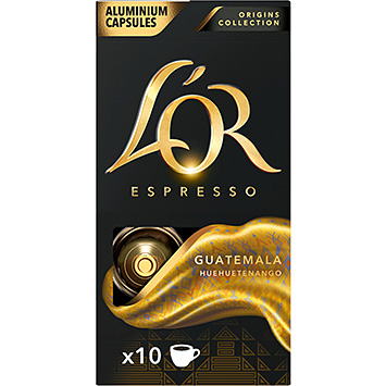 L'OR Cápsulas de café Espresso Guatemala Huehuetenango 52g