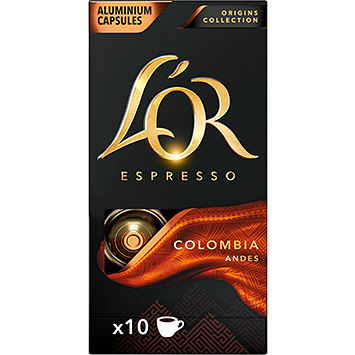 L'OR Cápsulas de café Andinas Espresso Colombia 52g