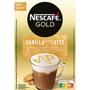 Nescafé Gold vanilla latte oploskoffie 148g