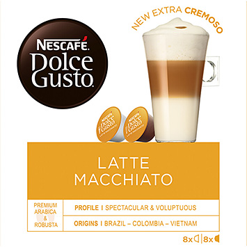 Nescafé Café en cápsulas de Dolce gusto latte macchiato 183g