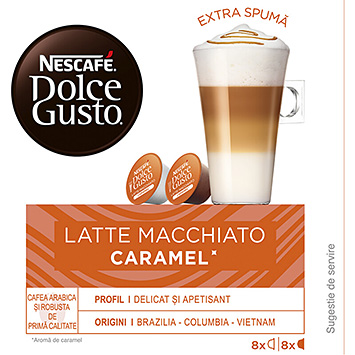 Nescafé Dolce gusto macchiato caramel capsules 145g