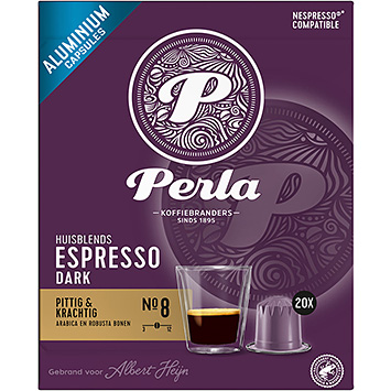 Perla Cápsulas de café expresso escuro 100g