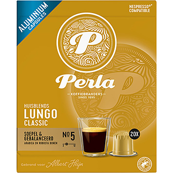 Perla Lungo cápsulas de café clássicas 100g