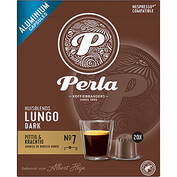 Perla Lungo cápsulas de café escuras 100g