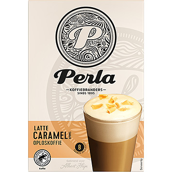 Perla Latte karamel instant kaffe 136g