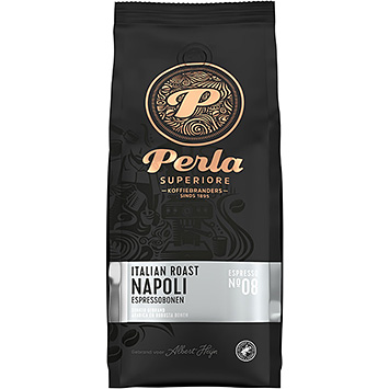 Perla Café en grains d'expresso Napoli torréfiés à l'italienne Superiore 500g