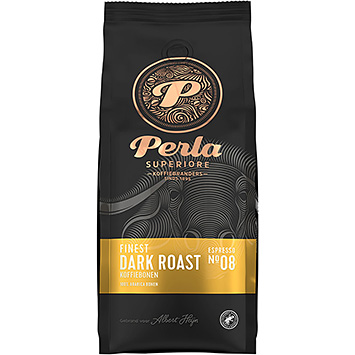 Perla Café en grains torréfiés foncés de qualité supérieure 500g