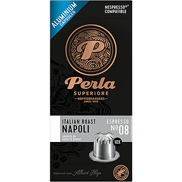 Perla Superiore Italienische geröstete Napoli Kaffee Kapseln 50g