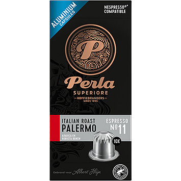 Perla Cápsulas de café de expresso palermo torradas italianas Superiore 50g