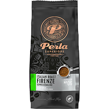 Perla Espresso der Italienischen Röstung Superiore Firenze gemahlen 250g