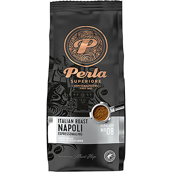 Perla Espresso macinato Napoli tostato Italiano superiore 250g