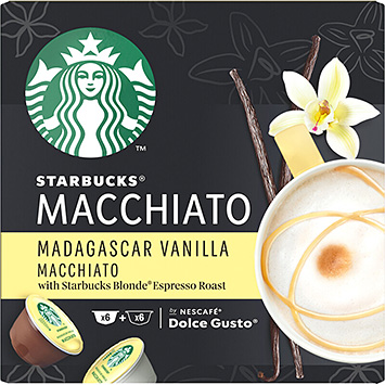 Starbucks Café capsules de vanille de Madagascar Dolce gusto 132g
