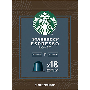 Starbucks Nespresso espresso stegte kaffekapsler 101g