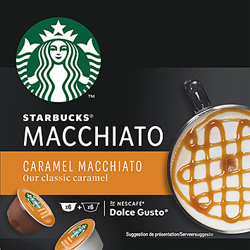 Starbucks Dolce gusto macchiato cápsulas de café de caramelo 128g