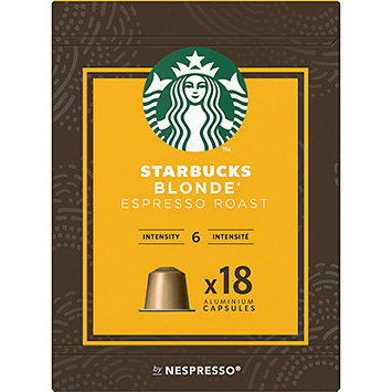 Starbucks Nespresso blonda espresso stekta kaffekapslar 94g