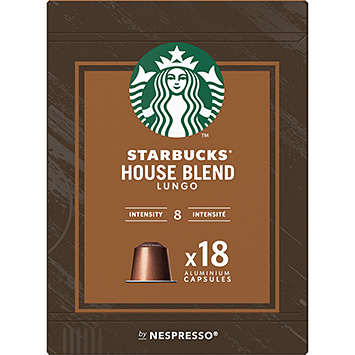 Starbucks Nespresso house blend lungo kaffekapsler 103g