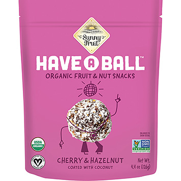 Sunny Fruit Ta ett bollsnack körsbär & hasselnöt 126g