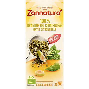 Zonnatura 100% brændenælde citrongræs te 32g