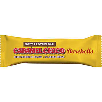 Barebells Barrita blanda de proteína con caramelo y chocolate 55g