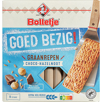 Bolletje Goed bezig' barras de cereais com chocolate e avelã 210g