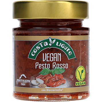 Costa Ligure Rød vegansk mozzarisella pesto 135g