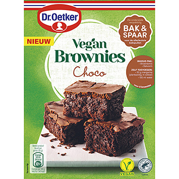 Dr. Oetker Preparado para vegana de brownies de chocolate 360g