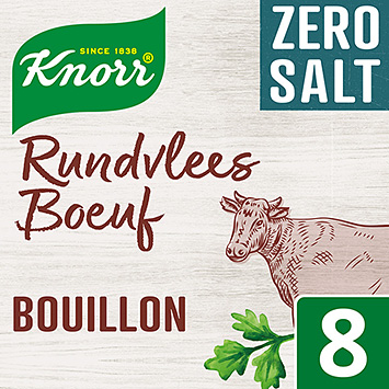 Knorr Rundvlees boeuf bouillon zero salt 72g