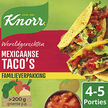 Knorr Wereldgerecht Mexicaanse taco's family 245g