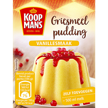 Koopmans Budino di semola al gusto di vaniglia 80g