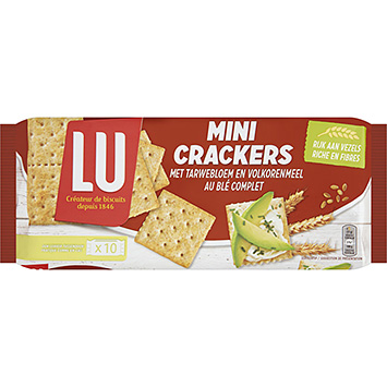 LU Mini crackers farine de blé et farine complète 250g