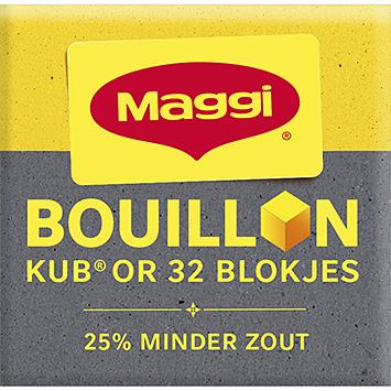 Maggi Cubes de bouillon Kubor moins de sel 128g