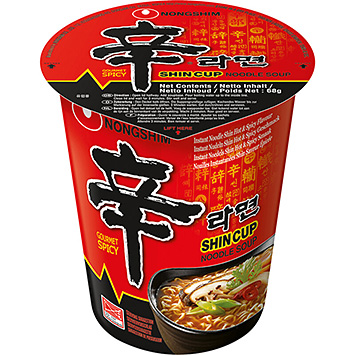 Nongshim Shincup sopa de noodles gourmet picante 68g