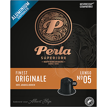 Perla Superiore Café capsules lungo originales les plus raffinées 100g