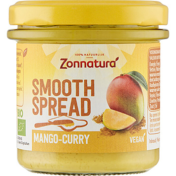Zonnatura Smooth spread mango-curry 140g