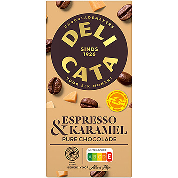 Delicata Espresso & caramel chocolat noir 90g