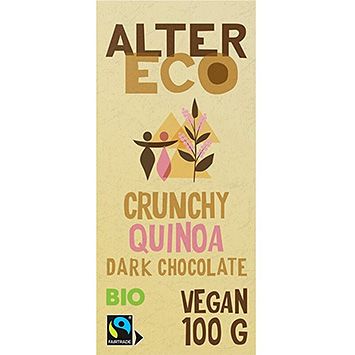 Alter Eco Crunchy quinoa dark chocolate vegan 100g
